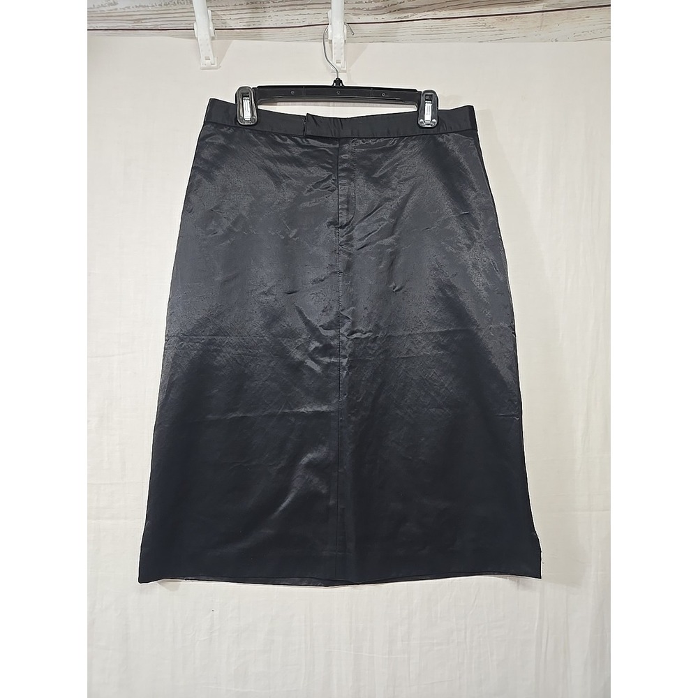 Banana Republic Made In Italy Quiet Luxury A Line Skirt Women's‎ 10 Solid Black